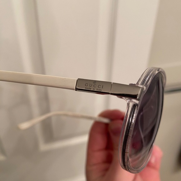 SOLD Gucci Purple and White Aviator Sunglasses - Picture 6 of 8